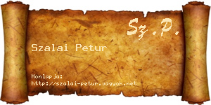 Szalai Petur névjegykártya